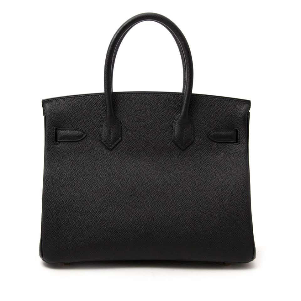 Сумка Hermes Birkin 30 Black Epsom Gold Hardware