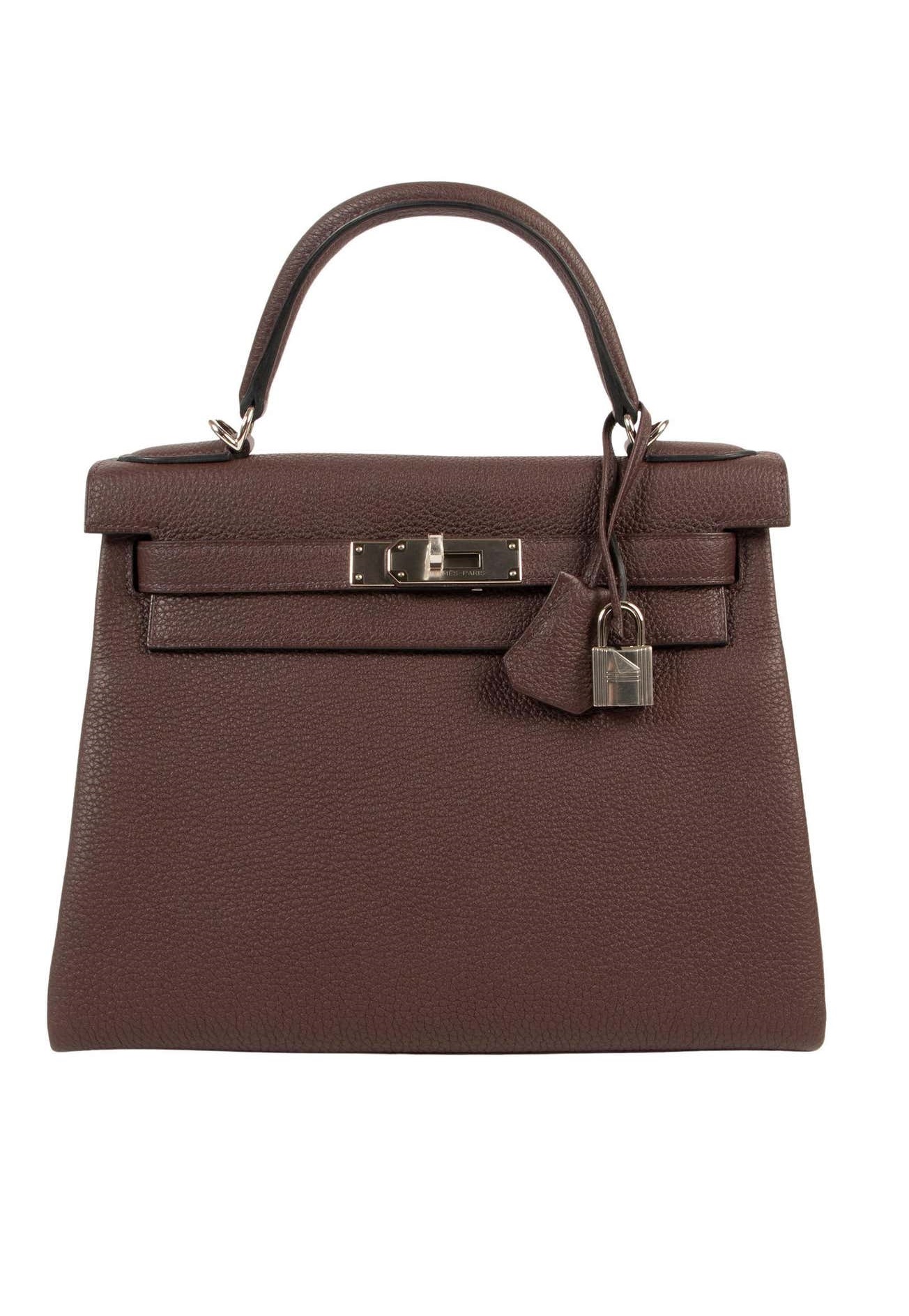 Сумка Hermes Kelly 28 Retourne Rouge Sellier Togo PHW