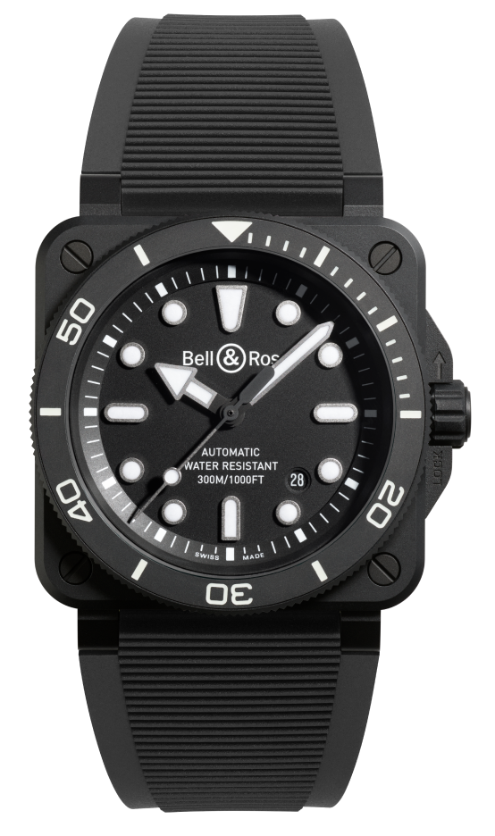 Bell & Ross BR 03 Diver Black Matte Ceramic 42 mm BR03A-D-BL-CE/SRB