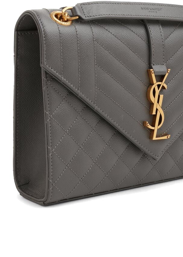 Сумка Saint Laurent Envelope Medium Chain Bag Grey