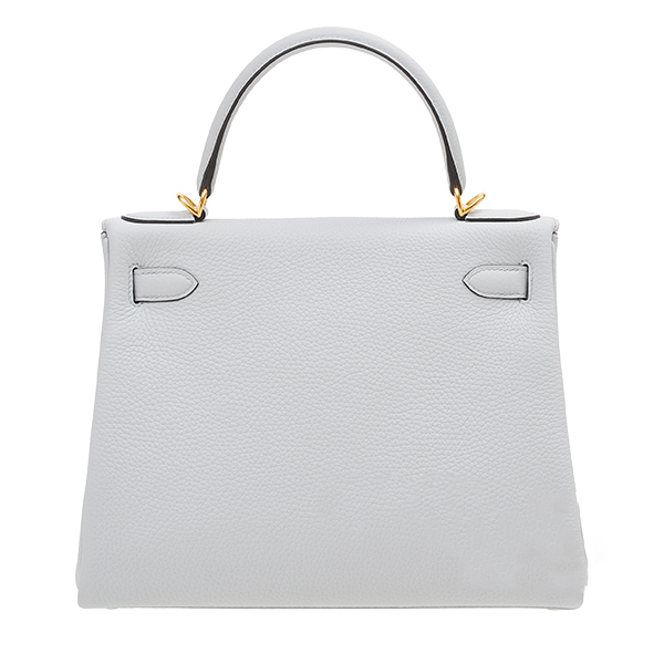 Сумка Hermes Kelly 28 Blue Pale Clemence Gold Hardware