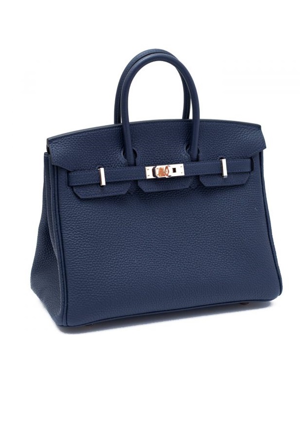 Сумка Hermes Birkin 25 Togo Blue Palladium Hardware