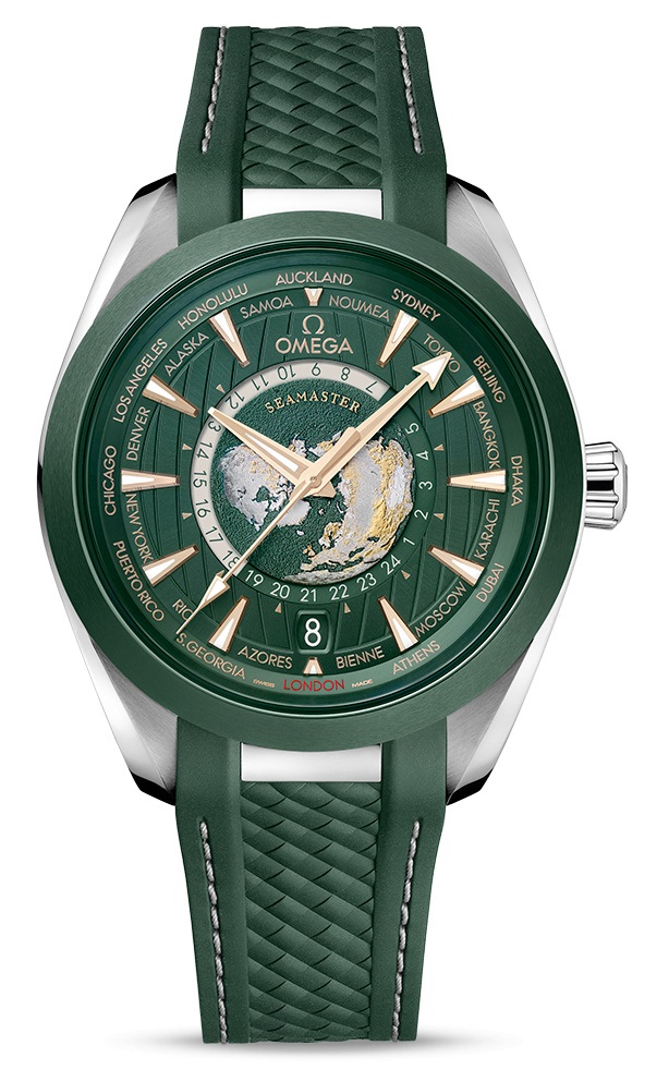 Omega Seamaster Aqua Terra 150M Co-Axial Master Chronometer GMT Worldtimer 43 mm 220.32.43.22.10.001