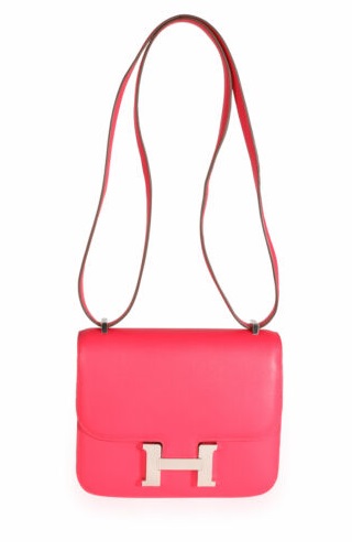Сумка Hermes Constance 18 Rose Extreme Epsom PHW