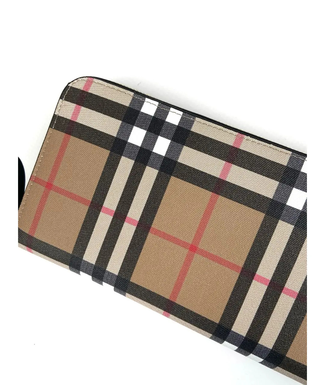 Кошелек Burberry Beige Canvas Leather