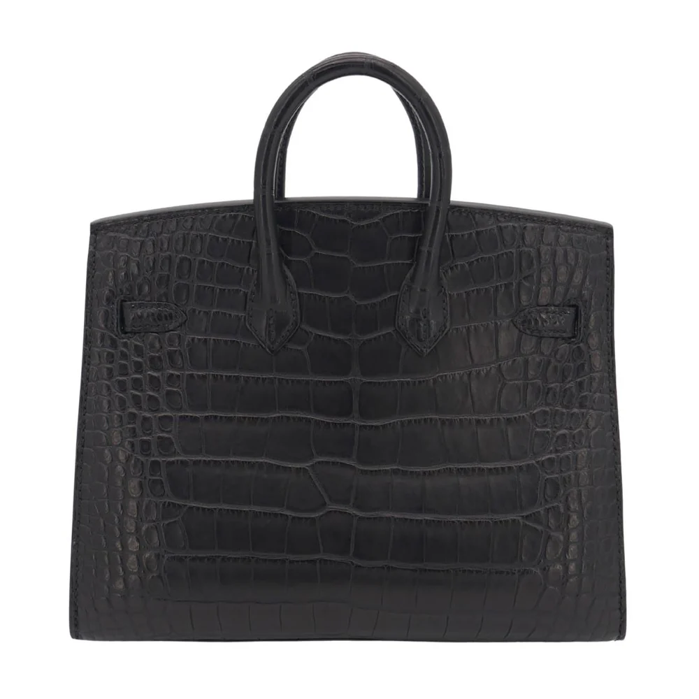 Сумка Hermes Birkin 20 Noir Alligator Matte GHW