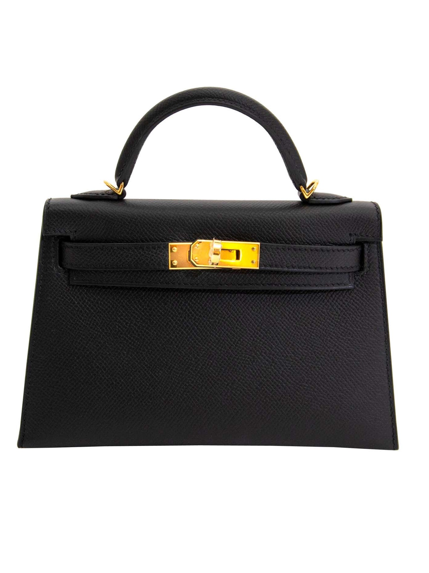 Сумка Hermes Mini Kelly 20 Epsom Noir GHW