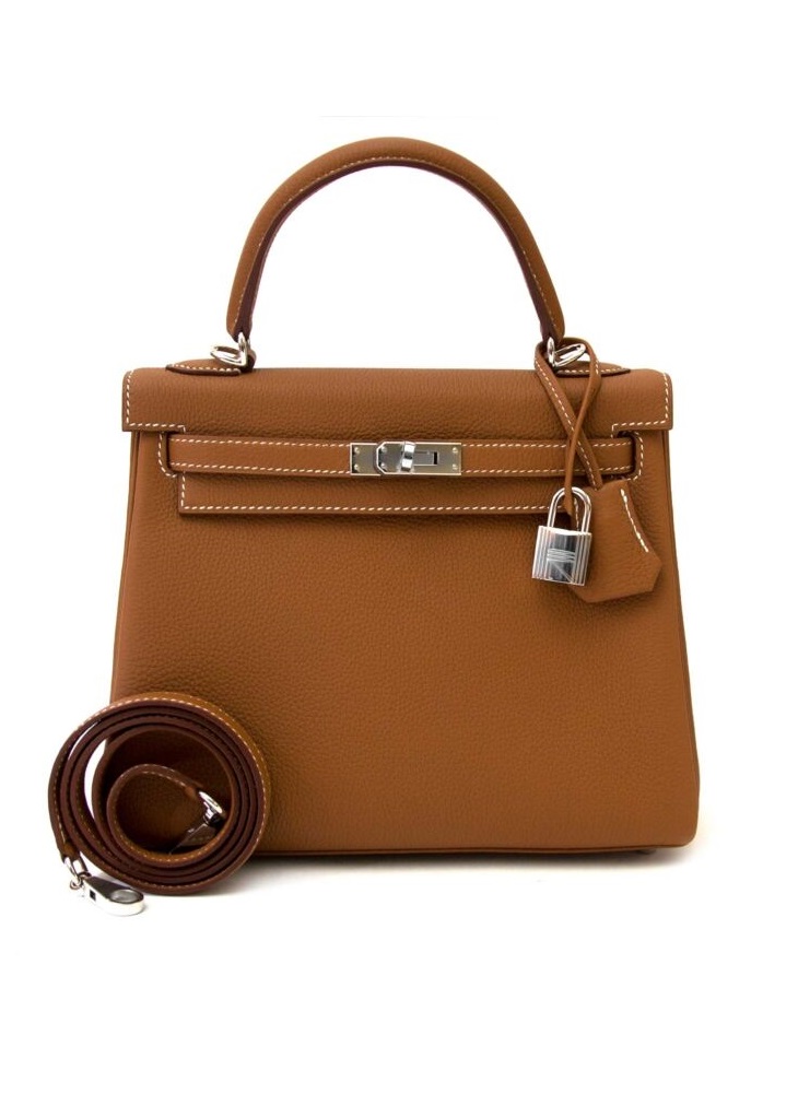 Сумка Hermes Kelly 25 Gold Togo PHW