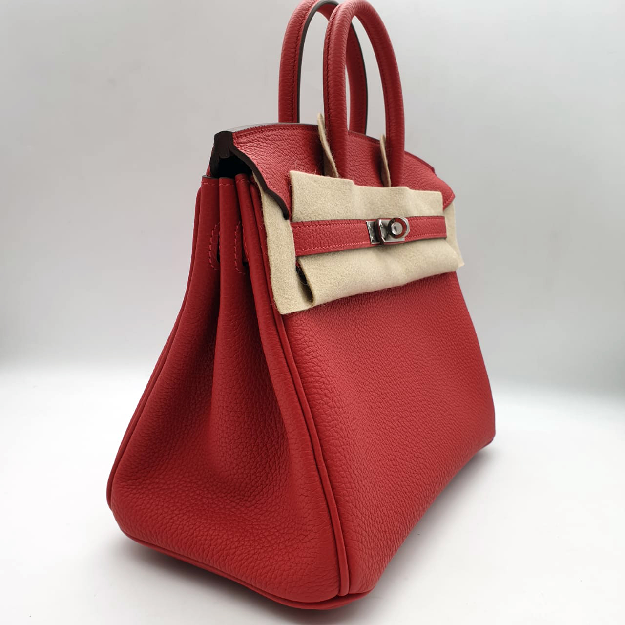 Сумка Hermes Birkin B25 Rouge Casaque PHW Togo