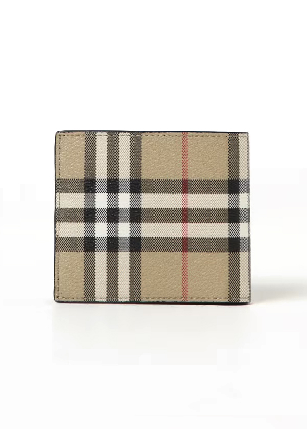 Кошелек Burberry Beige Canvas Leather