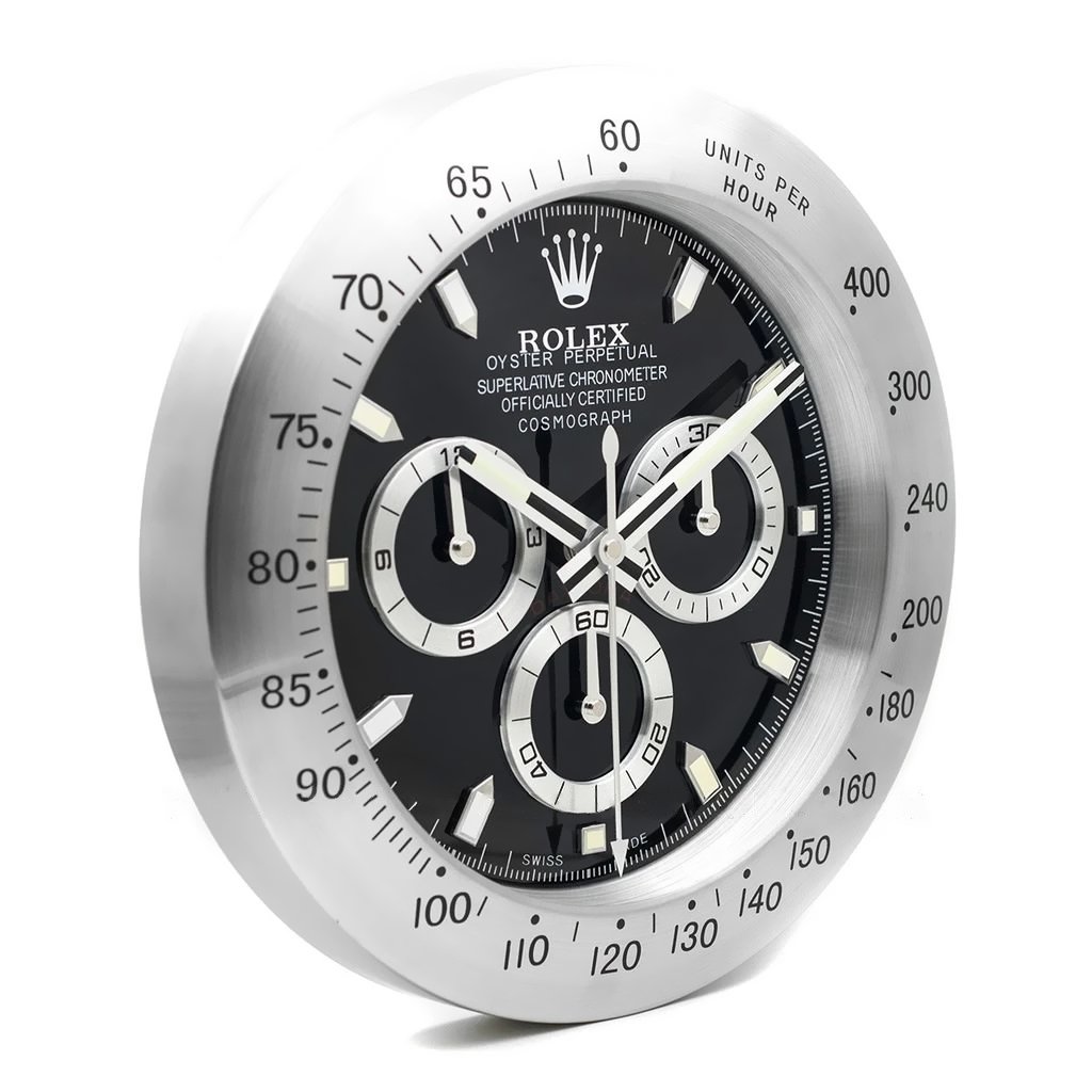 Настенные часы Rolex Daytona Cosmograph  Steel Black Dial