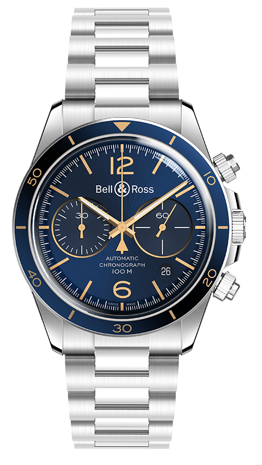 Bell & Ross Vintage BR V2-94 Aeronavale 41 mm BRV294-BU-G-ST/SST