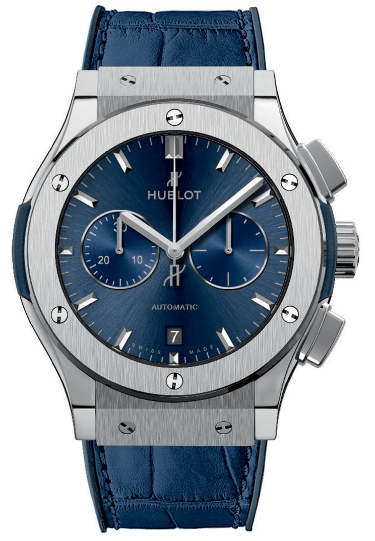 Hublot Classic Fusion Chronograph Titanium Blue 42 mm 541.NX.7170.LR