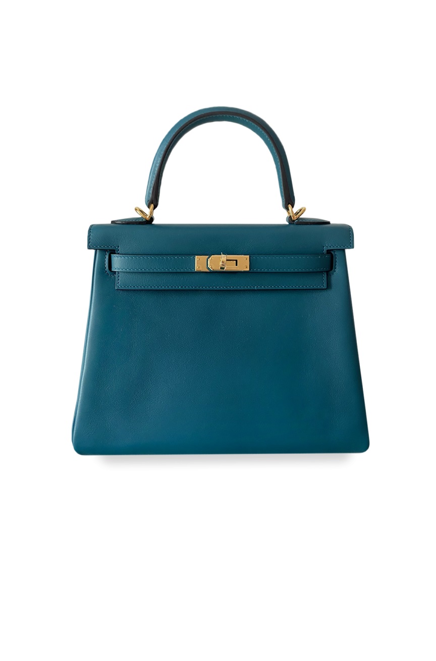 Сумка Hermes Kelly 25 Vert Bosphore