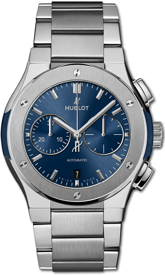 Hublot Classic Fusion Chronograph Titanium Blue Bracelet 42 mm 540.NX.7170.NX
