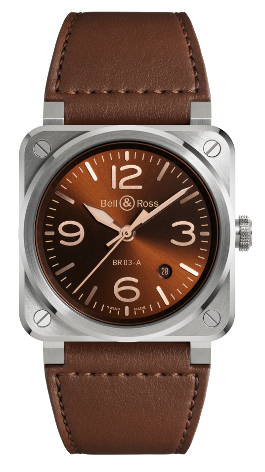 Bell & Ross BR 03 Golden Heritage 41 mm BR03A-GH-ST/SCA