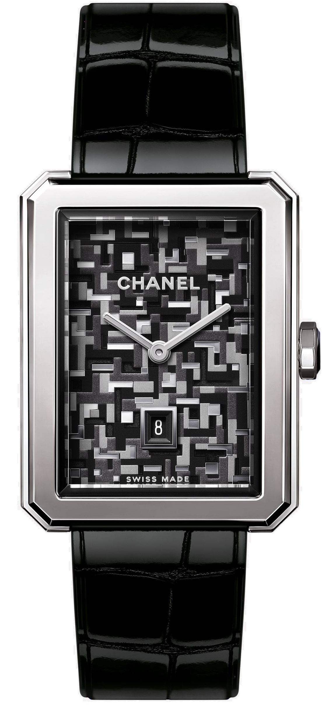 Chanel Boy-Friend Tweed Watch 26.7 x 34.6 mm H6128