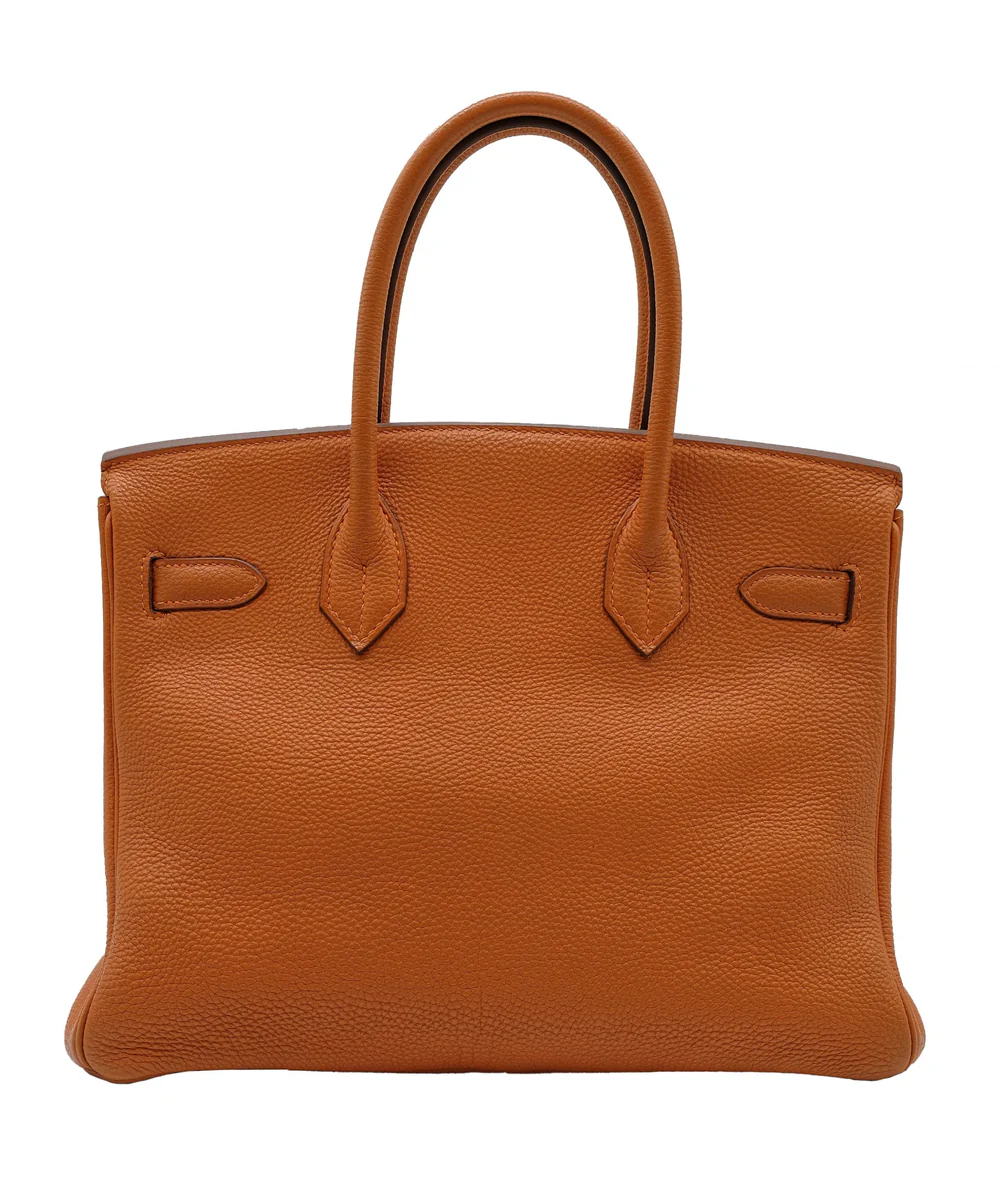 Сумка Hermes Birkin 30 Orange Veau Togo PHW