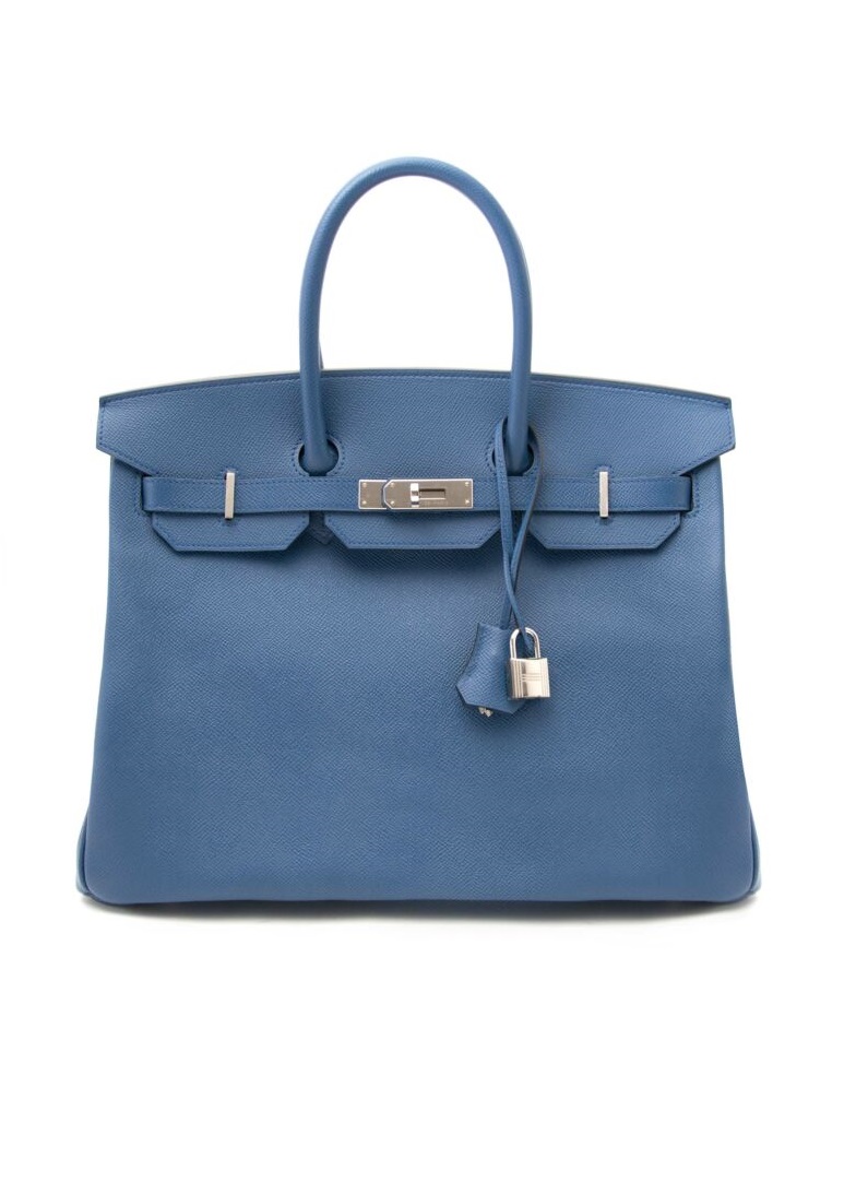 Сумка Hermes Birkin 30 Veau Epsom Bleu Agate