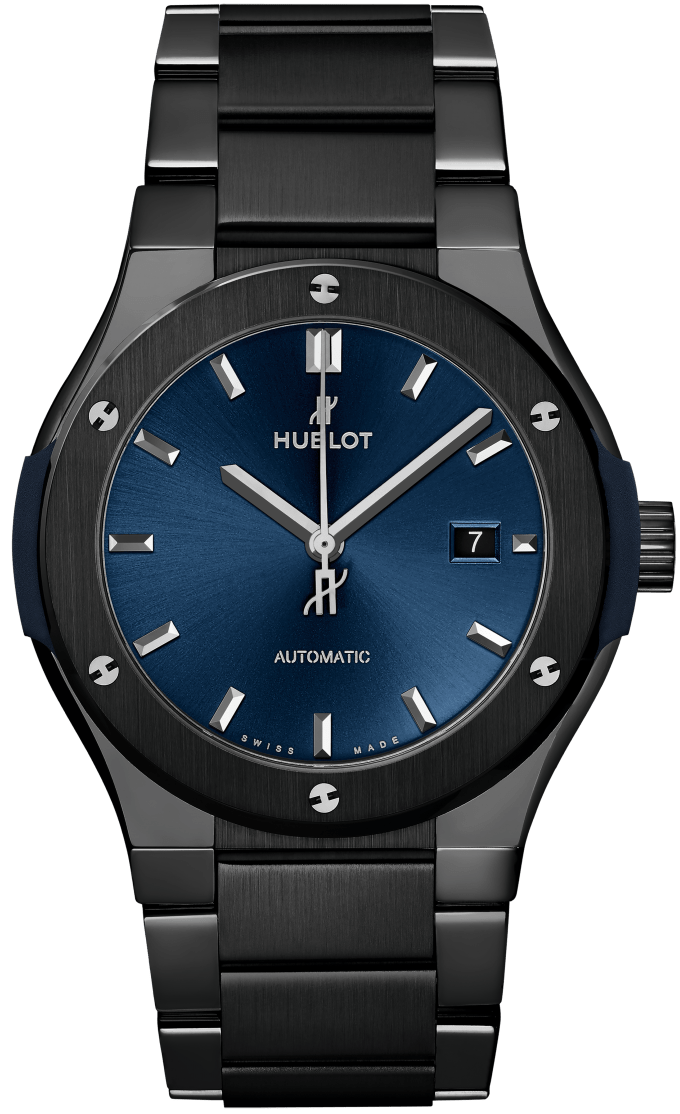 Hublot Classic Fusion Ceramic Blue Bracelet 42 mm 548.CM.7170.CM