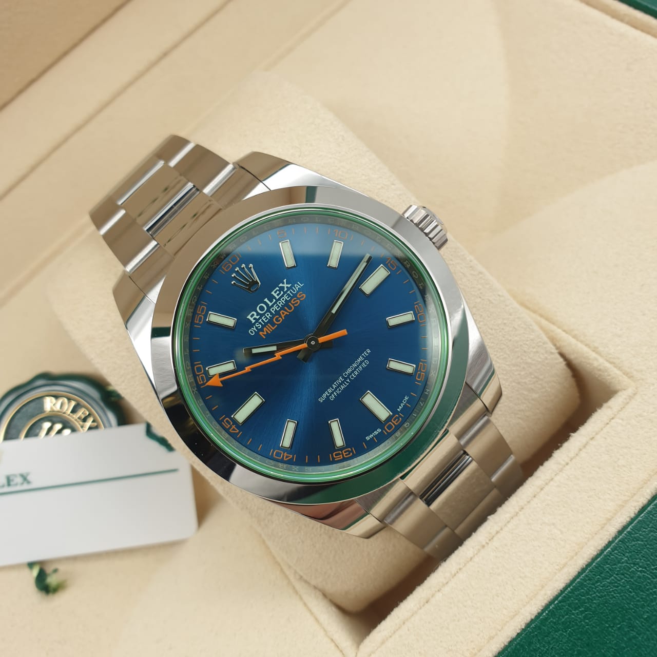 Rolex Oyster Milgauss Z-Blue 40 mm 116400