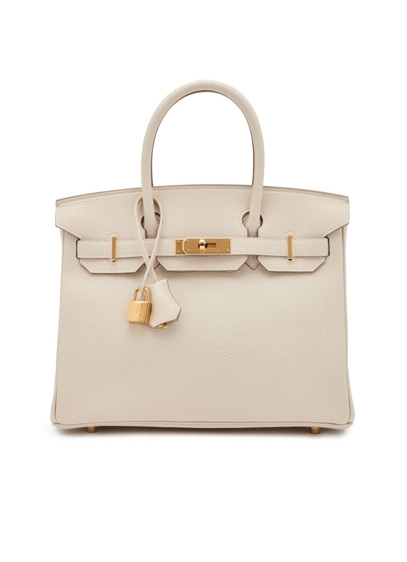 Сумка Hermes Birkin 30 Craie Veau Togo GHW