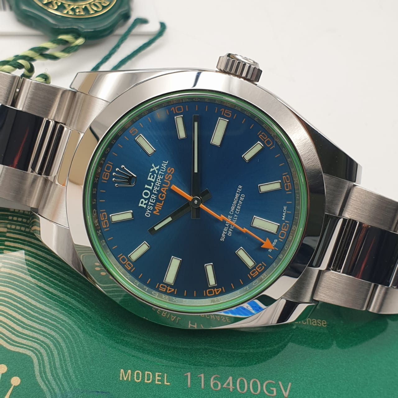 Rolex Oyster Milgauss Z-Blue 40 mm 116400