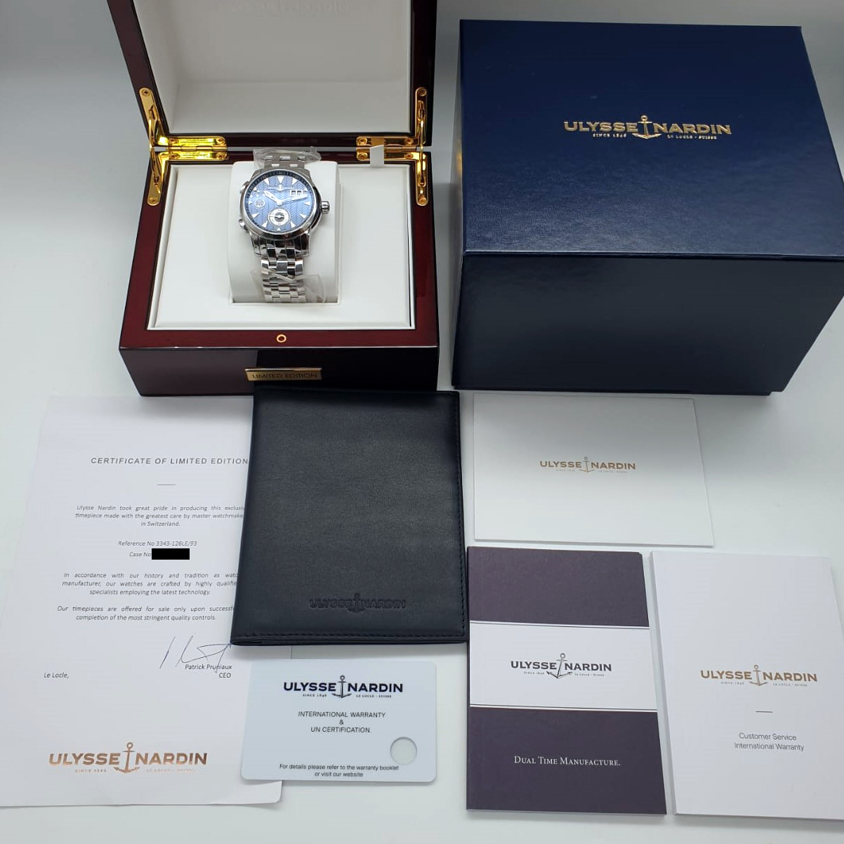 Ulysse Nardin Dual Time Manufacture 3343-126LE-7/93
