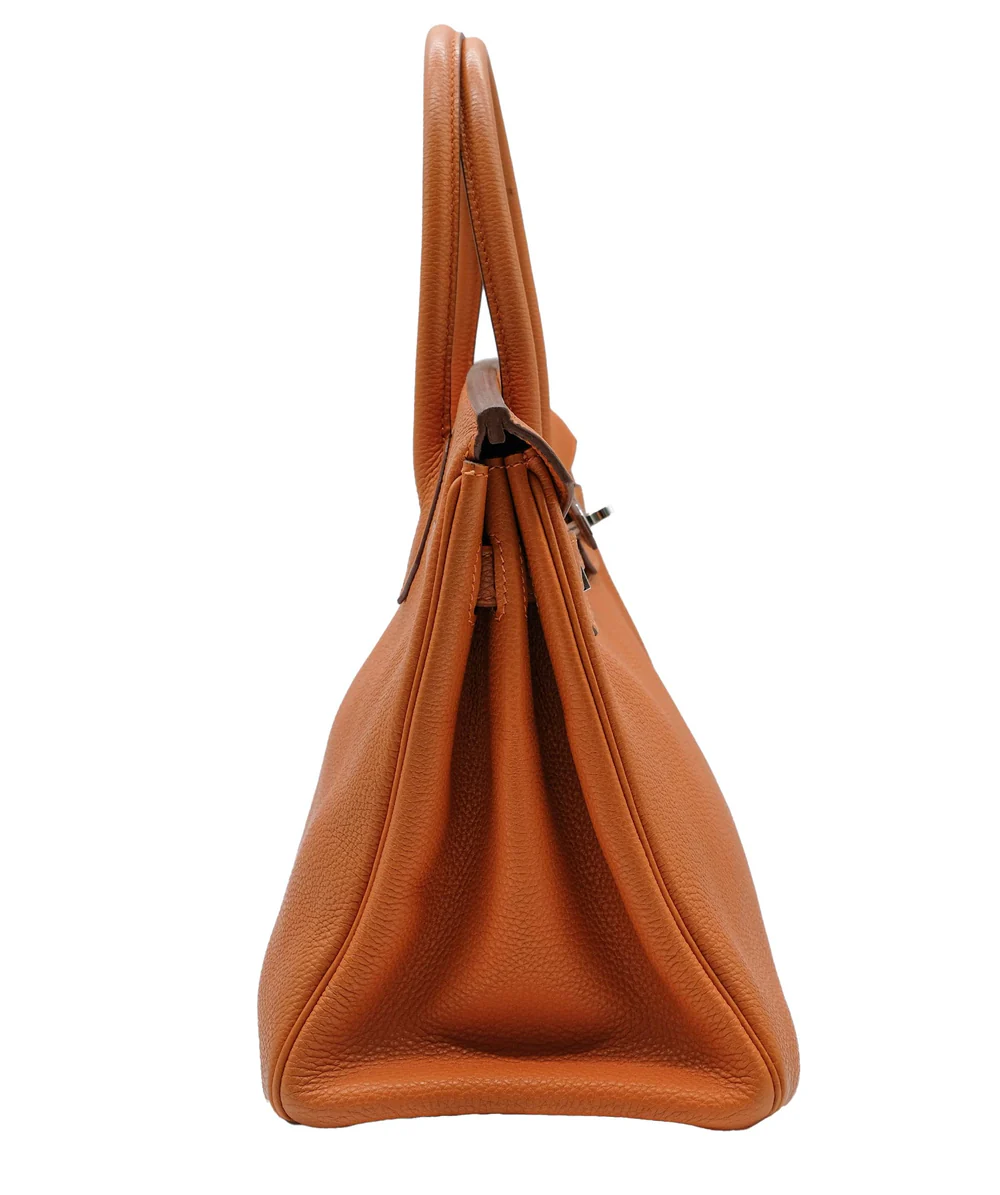 Сумка Hermes Birkin 30 Orange Veau Togo PHW