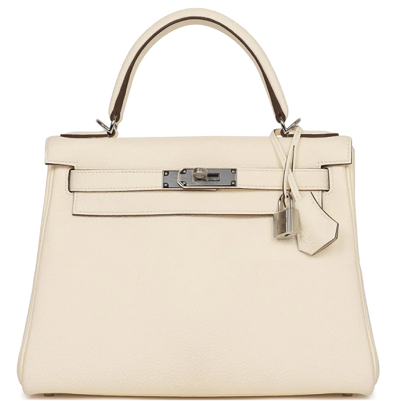 Сумка Hermes Kelly Retourne 28 Nata Clemence Palladium Hardware