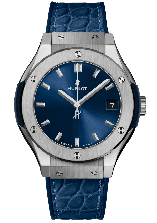 Hublot Classic Fusion Titanium Blue 33 mm 581.NX.7170.LR