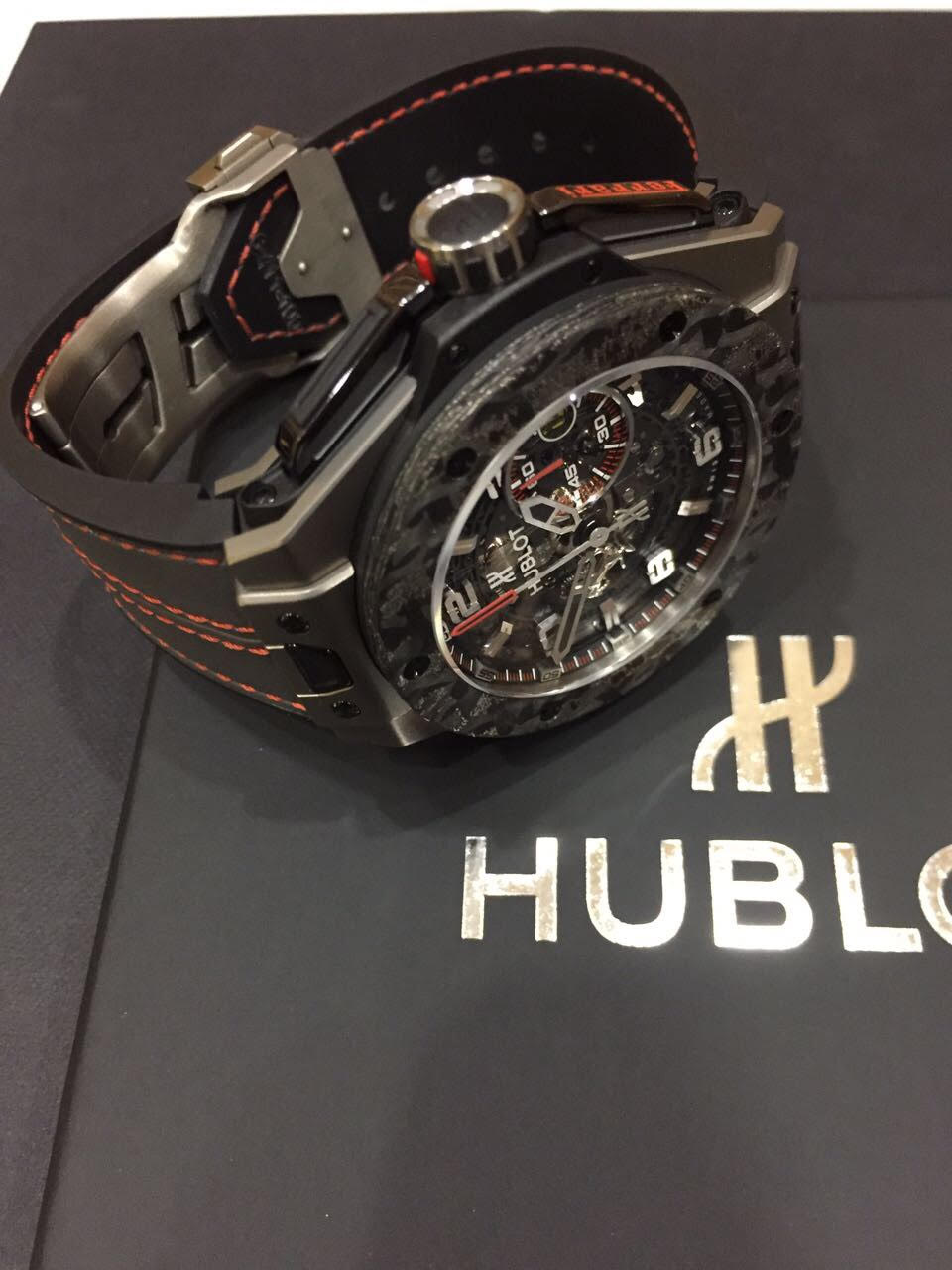 Hublot Big Bang Ferrari Titanium Carbon Unico 45 mm 401.NJ.0123.VR