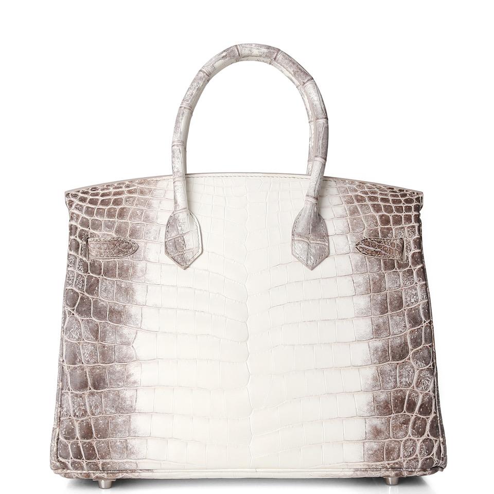 Сумка Hermes Birkin 30 Himalaya Niloticus Crocodile Diamond Encrusted Hardware
