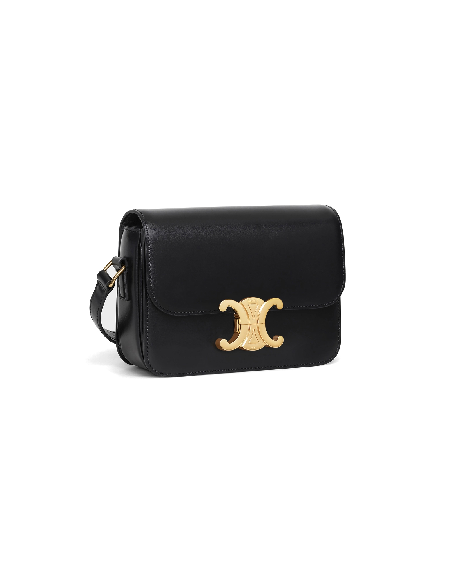 Сумка Celine Teen Triomphe Bag In Shiny Calfskin Black 188423BF4.38NO