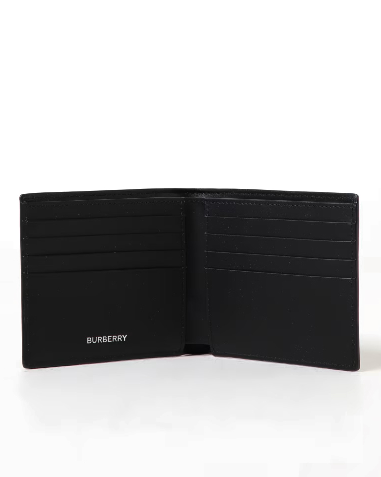 Кошелек Burberry Beige Canvas Leather