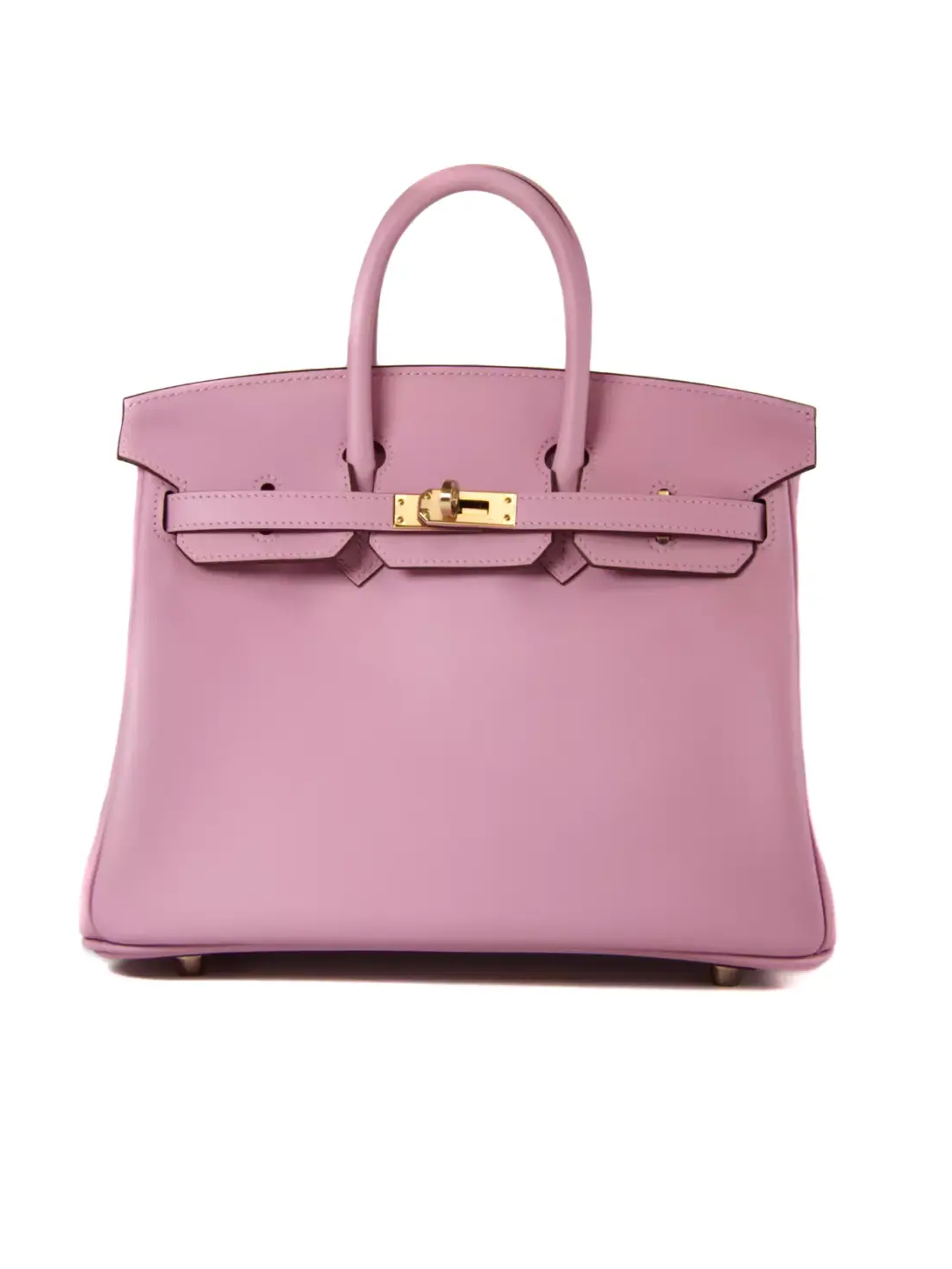 Сумка Hermes Birkin 25 Mauve Sylvestre Veau Swift RGHW