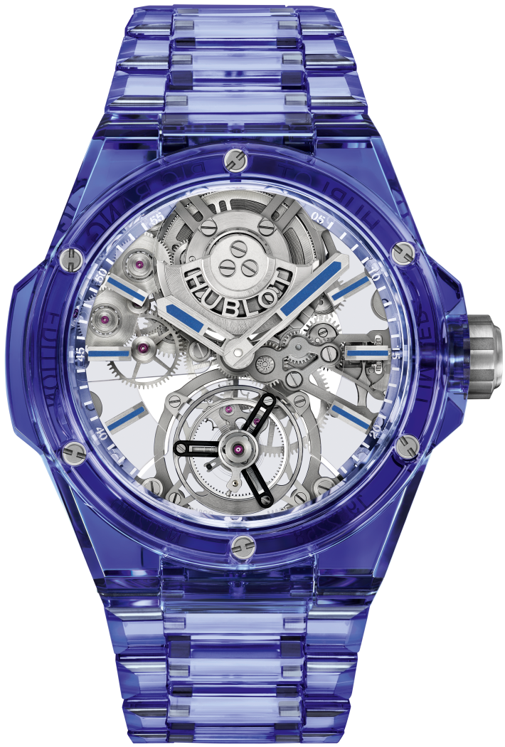 Hublot Big Bang Integrated Tourbillon Full Blue Sapphire 43 mm 455.JL.0120.JL