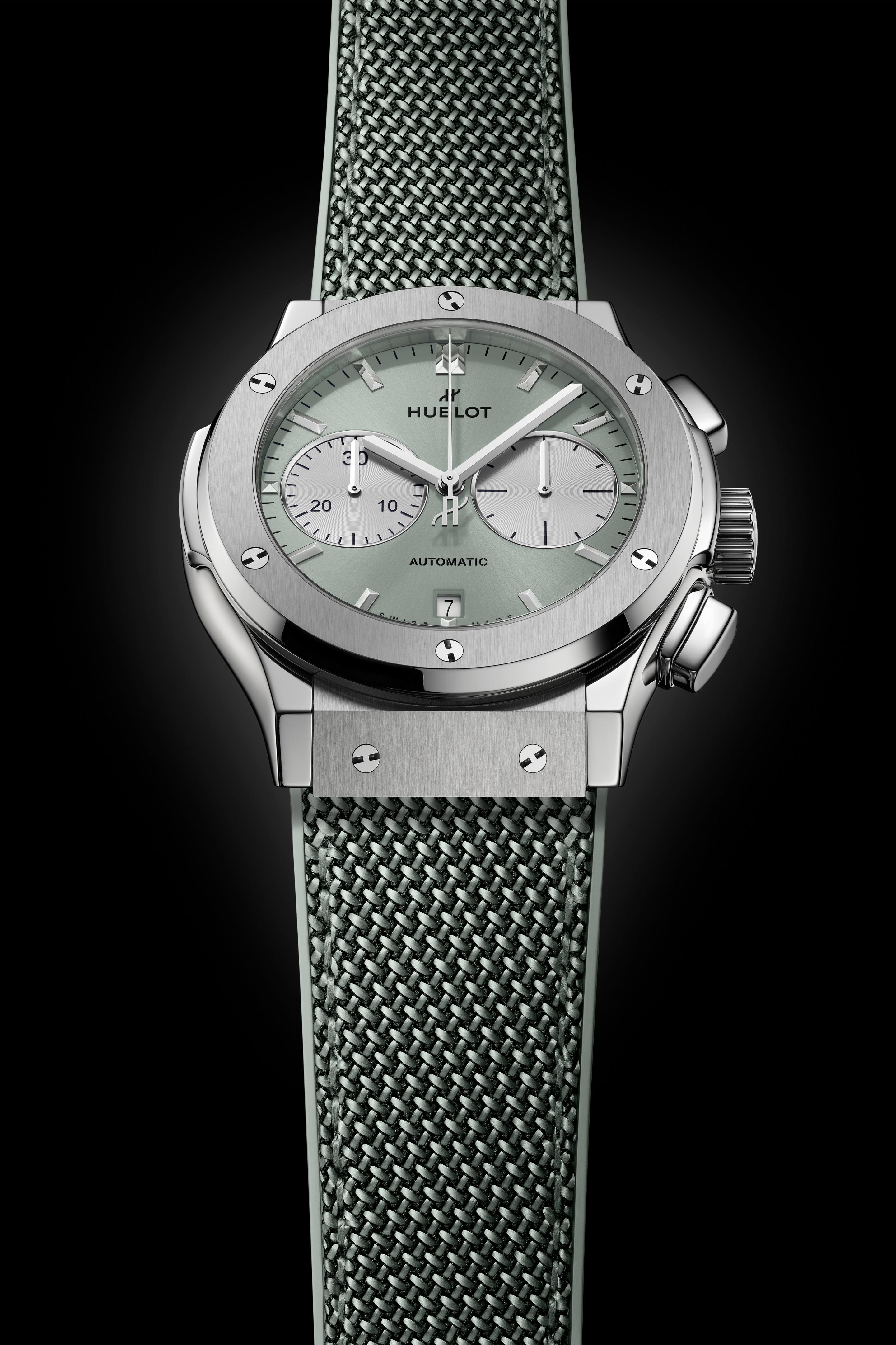 Hublot Classic Fusion Chronograph Titanium Sage Green 45 mm 521.NX.891G.NR