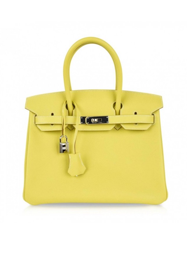 Сумка Hermes Birkin 30 Lime Epsom PHW