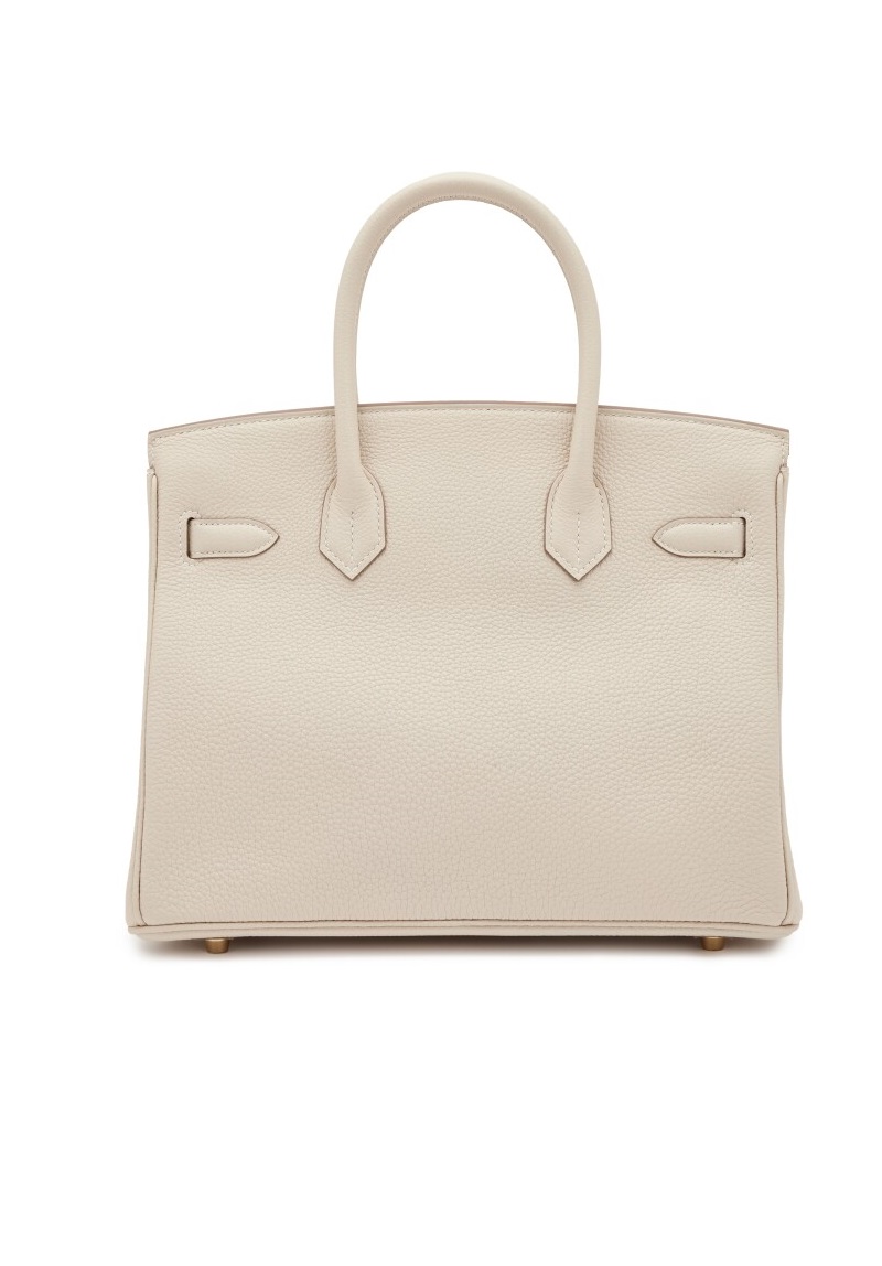 Сумка Hermes Birkin 30 Craie Veau Togo GHW