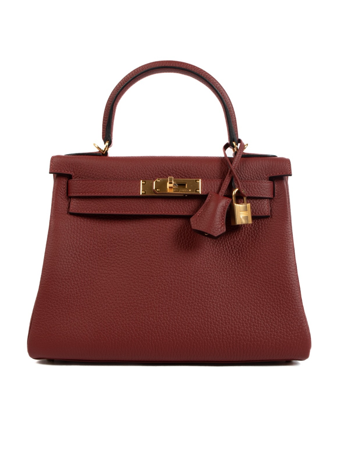 Сумка Hermes Kelly 28 Rouge H Clemence GHW
