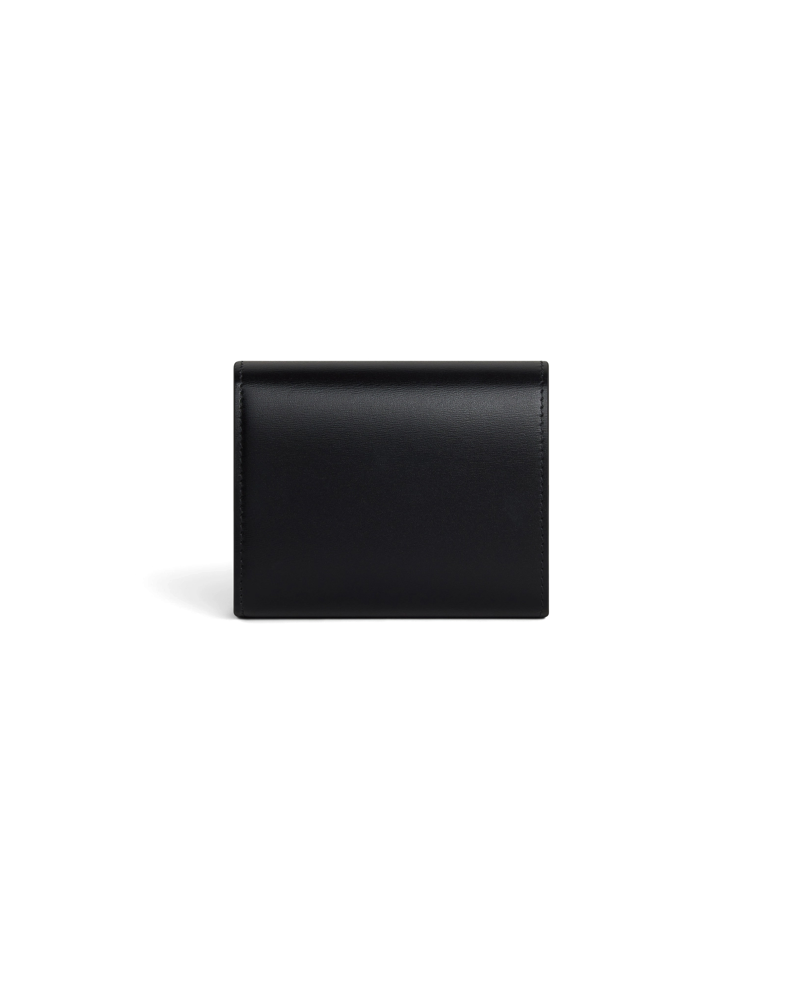 Кошелек Celine Small Flap Wallet Triomphe In Shiny Calfskin Black  10D783DPV.38NO