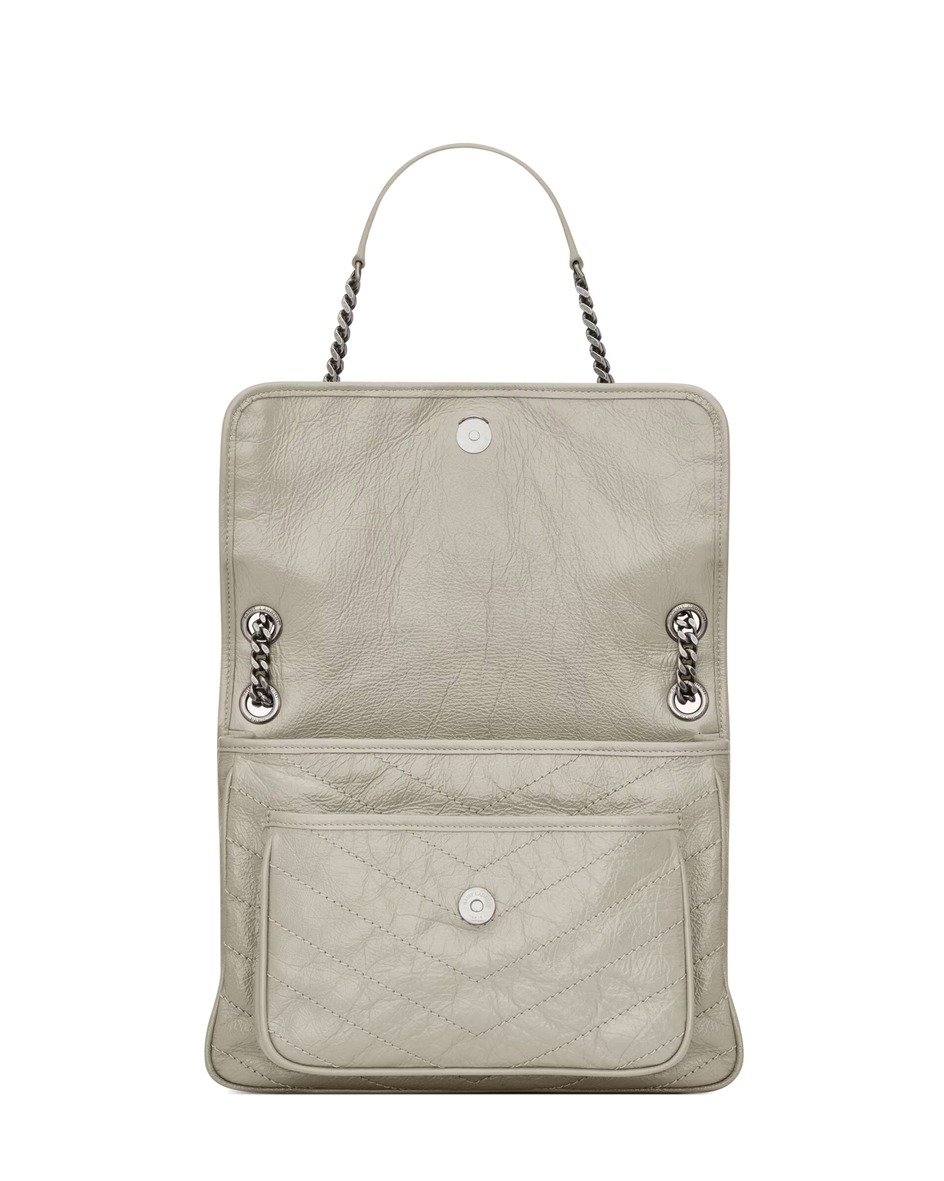 Сумка Saint Laurent Niki Medium In Vintage Leather Blanc Vintage