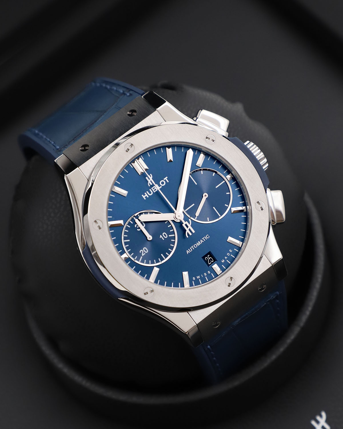 Hublot Classic Fusion Blue Chronograph Titanium 45 mm 521.NX.7170.LR