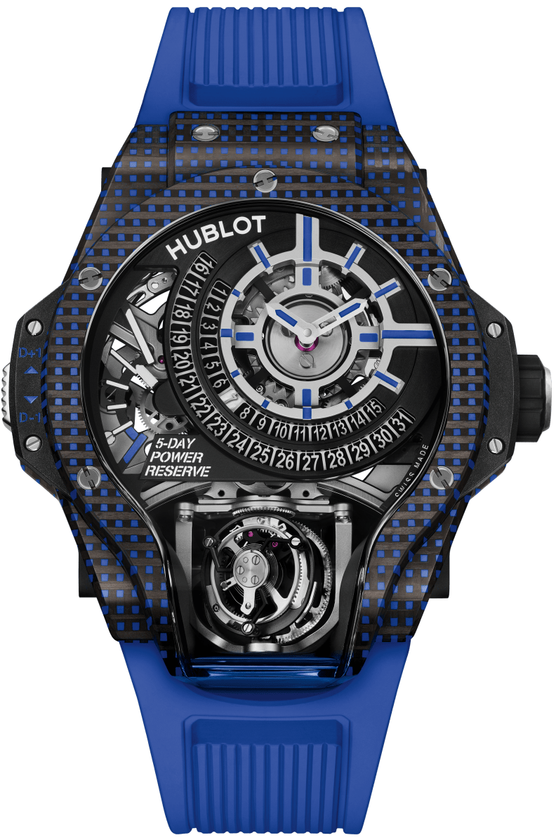Hublot MP-09 Tourbillon Bi-Axis Blue 3D Carbon 49 mm 909.QDB.1120.RX