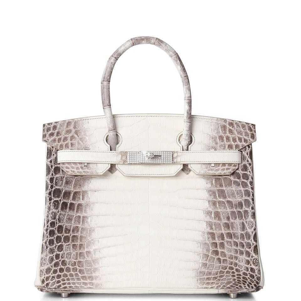 Сумка Hermes Birkin 30 Himalaya Niloticus Crocodile Diamond Encrusted Hardware