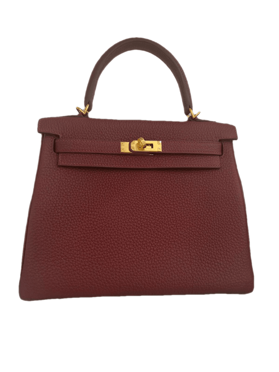 Сумка Hermes Kelly 25 Rouge H Gris Mouette GHW