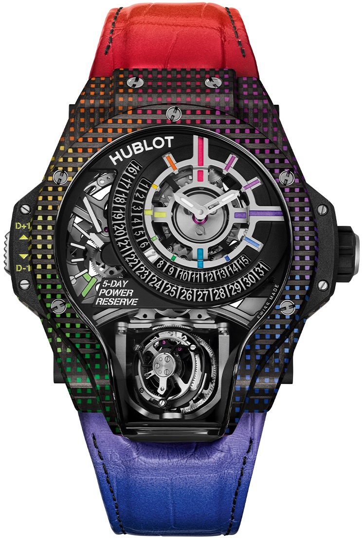 Hublot MP-09 Tourbillon Bi-Axis Rainbow 3D Carbon 49 mm 909.QDRB.1120.LR