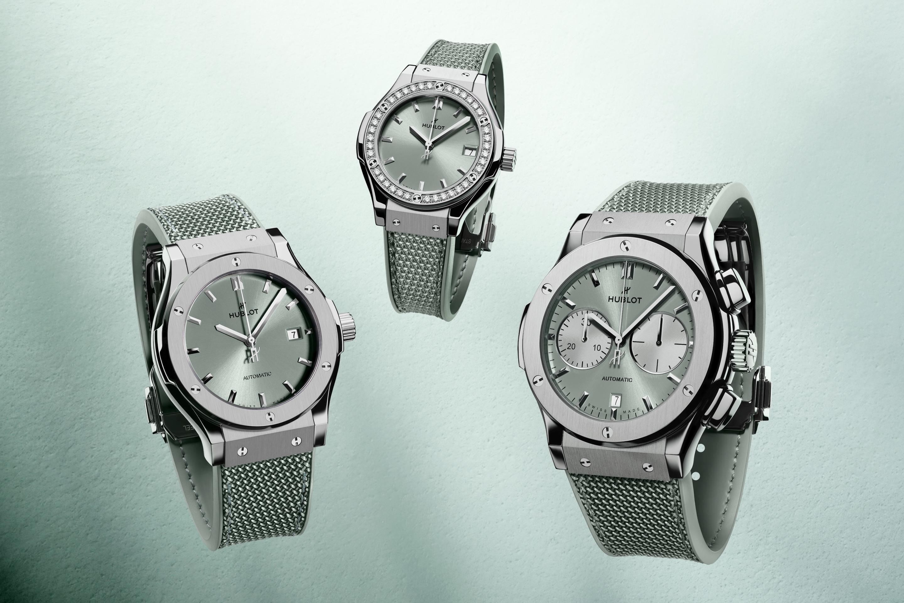 Hublot Classic Fusion Chronograph Titanium Sage Green 45 mm 521.NX.891G.NR