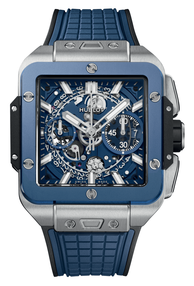 Hublot Square Bang Unico Titanium Blue Ceramic 42 mm 821.NL.5170.RX